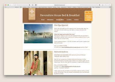 Devonshire House website special offers page