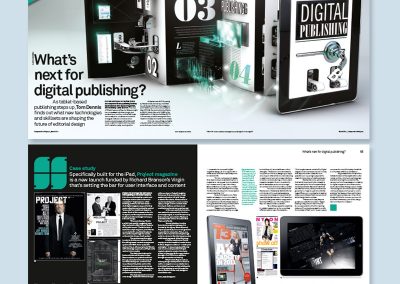 Computer Arts magazine spread design